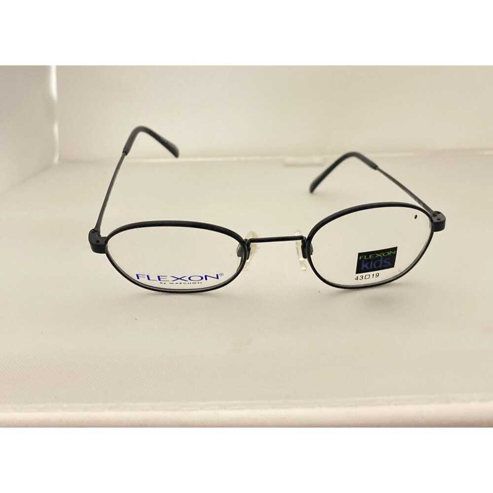#5781 Flexon Marcha Black Thin Eyeglass Frames 43-19-120